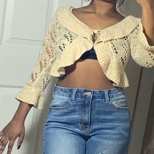 cropped cardigan
